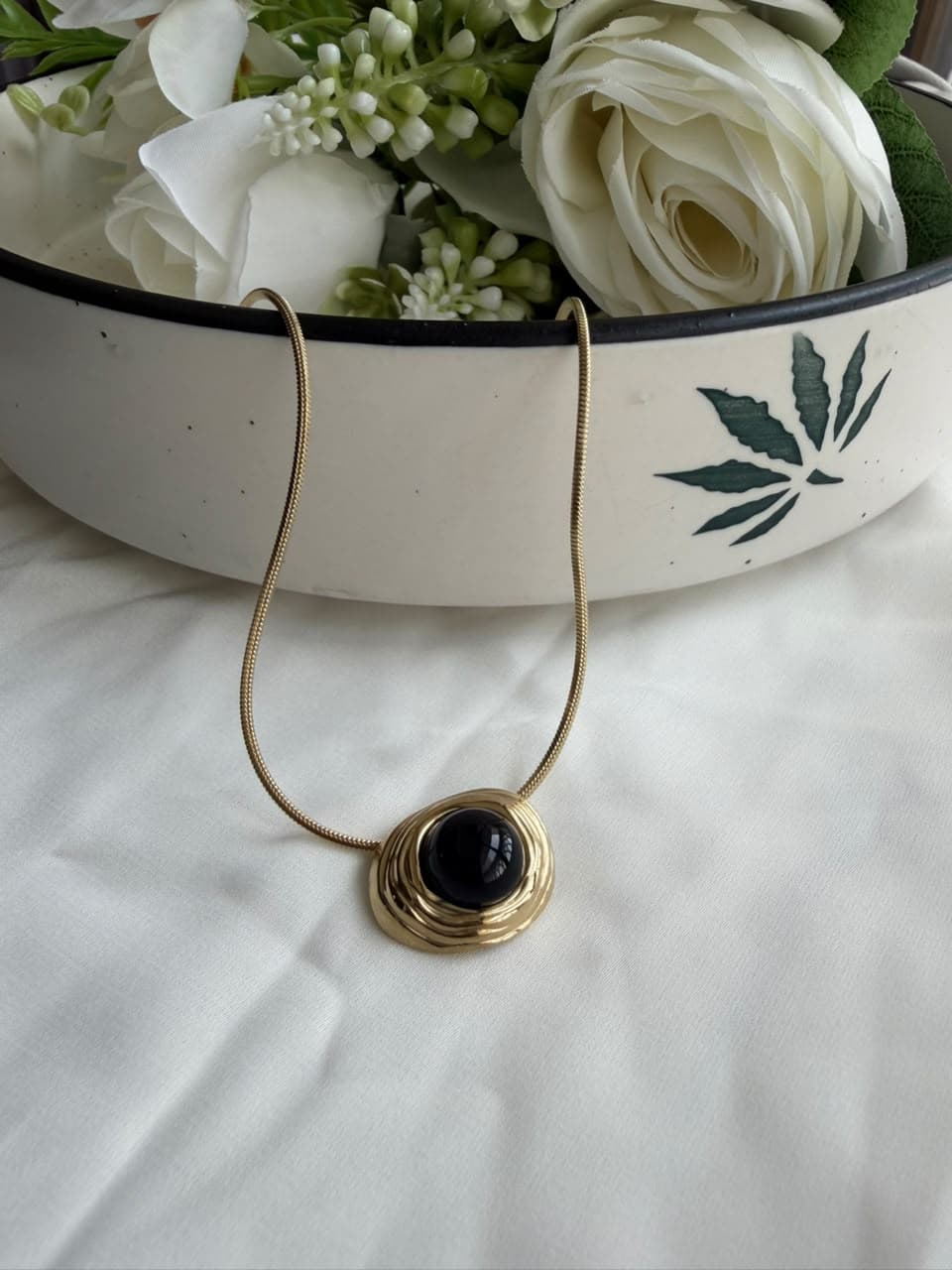 Spiral Brown Pendant