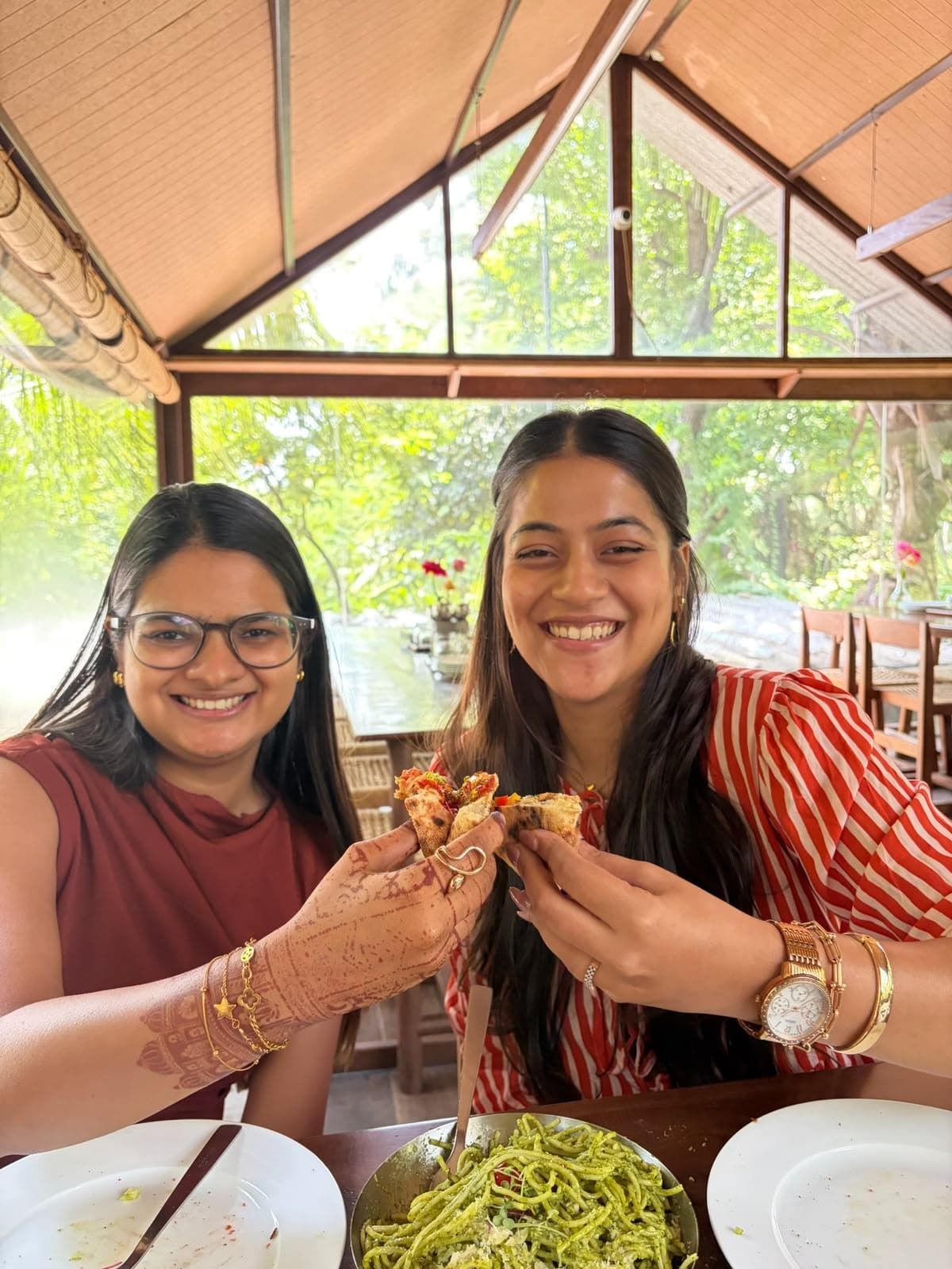 Samiksha and Aastha, the founders of Amive
